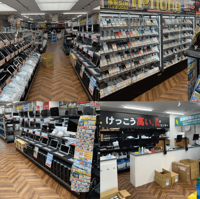 福岡天神店、店内写真